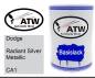 Preview: Dodge, Radiant Silver Metallic, CA1: 500ml Lackdose, von ATW Autoteile West.